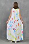 Digital Printed Fabric Design Pocketed Design Sleeveless Oversize Maxi Dress 10072 - 3