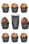 Cupcake Mold & Cake Capsule & Muffin Cake Mold & Pack of 25 Black Cake Molds