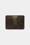 3607 Genuine Real Leather Card Holder Wallet for Women and Men Antique Green