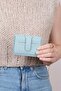 3607 Genuine Real Leather Women Men Card Holder Wallet Mint - 7