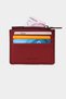 3603 Genuine Leather Coin Compartment Zippered Women's Men's Wallet Card Holder Burgundy - 5