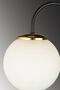 Black Cane White Glop Glass Downward Facing Modern Sconce - 4