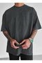 Men's Printed Crew Neck Oversize Tshirt - 2