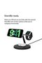 BoostCharge Pro 3-in-1 Qi2 Wireless Charger for iPhone 15-12, Apple Watch, AirPods, 15W - Black - 3
