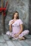 Women's Crew Neck Summer Short Sleeve Pajama Set New Season - 2