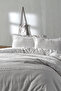 Light Gray Double Duvet Cover Set - Carla - 2