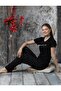 Women's Crew Neck Summer Short Sleeve Pajama Set New Season - 3