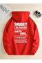 Unisex Sorry I Am Already Printed Oversized Winter 3-Thread 100% Cotton Hooded Sweatshirt Hoodie