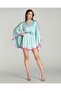 Bat Sleeve Satin Nightgown Dressing Gown Set