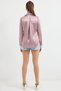 3964 Lightweight Draped Satin Shirt - D.Dried Rose - 5