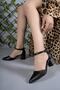Women's Heeled Shoes00123801 Black Skin