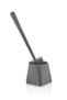 Silicone Toilet Bowl WC Toilet Brush Gray Square - 2