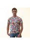 White Colored Alphabet Printed Crew Neck Men's T-Shirt Cotton Combed Cotton T-shirt - 3