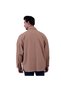Camel Milk Brown Plain Single Color Plain Oversize Winter 4 Pocket Casual Lumberjack Plus Size Suede Shirt - 6