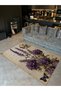 Mira Lavender Themed Modern Decorative Carpet with Butterfly Detail 5338 - 2