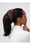 Mocha Colored Bamboo Corded Hair Clip - Scrunchie - 2