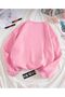 New Season Oversize 3 THREAD Pink Wide Thick Love Gun Printed CottonSweat - 2