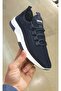 Unisex Perforated Knitwear Orthopedic Navy Blue Sneaker Sports Shoes - 3