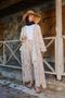 Brown Ethnic Patterned Şile Cloth Kimono - 4