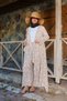Brown Ethnic Patterned Şile Cloth Kimono - 8