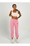 Women's High Waist Elastic Pink Sweatpants - 6
