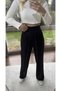 Faylin Women's Lycra High Waist Pleated Palazzo Fabric Trousers - 3