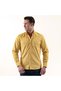 Sun Yellow Cotton Lycra Outdoor Double Pocket Flap Slim Fit Western Shirt - 2