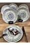 Luca Mosaic Series 6-Piece Dessert Plate 19 cm