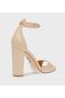 Beige Women's Heeled Sandals Sandals - 2