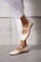 Daily wear cream comfortable women's flat shoes - 3
