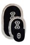 Shems Black 3-Piece Lacy and Fringed Toilet Seat Set Bathroom Carpet Mat Set