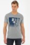 Gray Melange Slim Fit Crew Neck T-Shirt