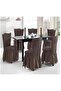 Brown Wrapped Lycra Chair Cover