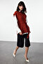 Tile Wide Pattern Wool Belted Knitwear Sweater Twoaw22Bz0031 - 2