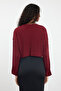 Bordo Süper Crop Basic Triko Kazak TWOAW24KZ00275 - 5