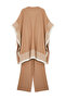 Stone Color-Blocked Knitwear Poncho Pants Bottom-Top Suit Tctaw25Us00018 - 7