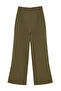 Haki Geniş Paça/Wide Leg Pilili Dokuma Kumaş Pantolon TWOSS21PL0189 - 7
