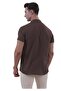 Brown Natural Viscose Breathable Hawaiian Relaxed Cut Short Sleeve Summer Shirt - 2