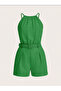 Women's Neck Rope Strap Blouse and Short Double Set - 5
