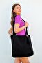 Knitwear Straw Weave Large Size Shopper Strap Casual Hand&Shoulder and Beach Bag Black Chax802 - 2