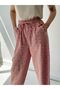Women's Salmon Light Baggy Trousers - Yoga Meditation - 5