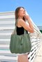 Women's Knitwear Knitted Accessories Lined Inside Strap Casual Hand&Shoulder and Beach Bag Green Chax803 - 4