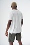 Men's Crew Neck Sport Cut Short Sleeve Thin Knitwear T-Shirt White 24S268 - 4