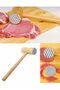 Garlic Olive Crushing Meat Grinding Pestle Wooden 2-Headed Meat Grinding Meat Grinding Grinding Tenderizing Apparatus - 2