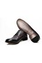Anthracite Lace-Up Genuine Leather Men's Shoes - 3