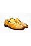 Yellow Color Genuine Leather Men's Shoes