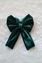 Green Velvet Bow Automatic Hair Clip 6000 - 2