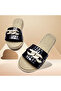 Daily Straw Look Chain Detailed Home and Outdoor Slippers