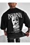 Men's Printed Crew Neck Oversize Tshirt - 2