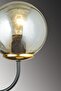 Black Cane Smoked Glop Glass Upward Facing Modern Sconce - 4